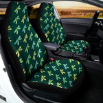 Green Dragonfly Pattern Print Universal Fit Car Seat Covers