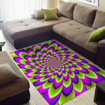Green Expansion Moving Optical Illusion Area Rug GearFrost