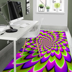 Green Expansion Moving Optical Illusion Area Rug GearFrost