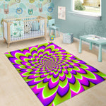 Green Expansion Moving Optical Illusion Area Rug GearFrost