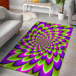 Green Expansion Moving Optical Illusion Area Rug GearFrost