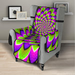 Green Expansion Moving Optical Illusion Armchair Protector