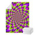 Green Expansion Moving Optical Illusion Blanket