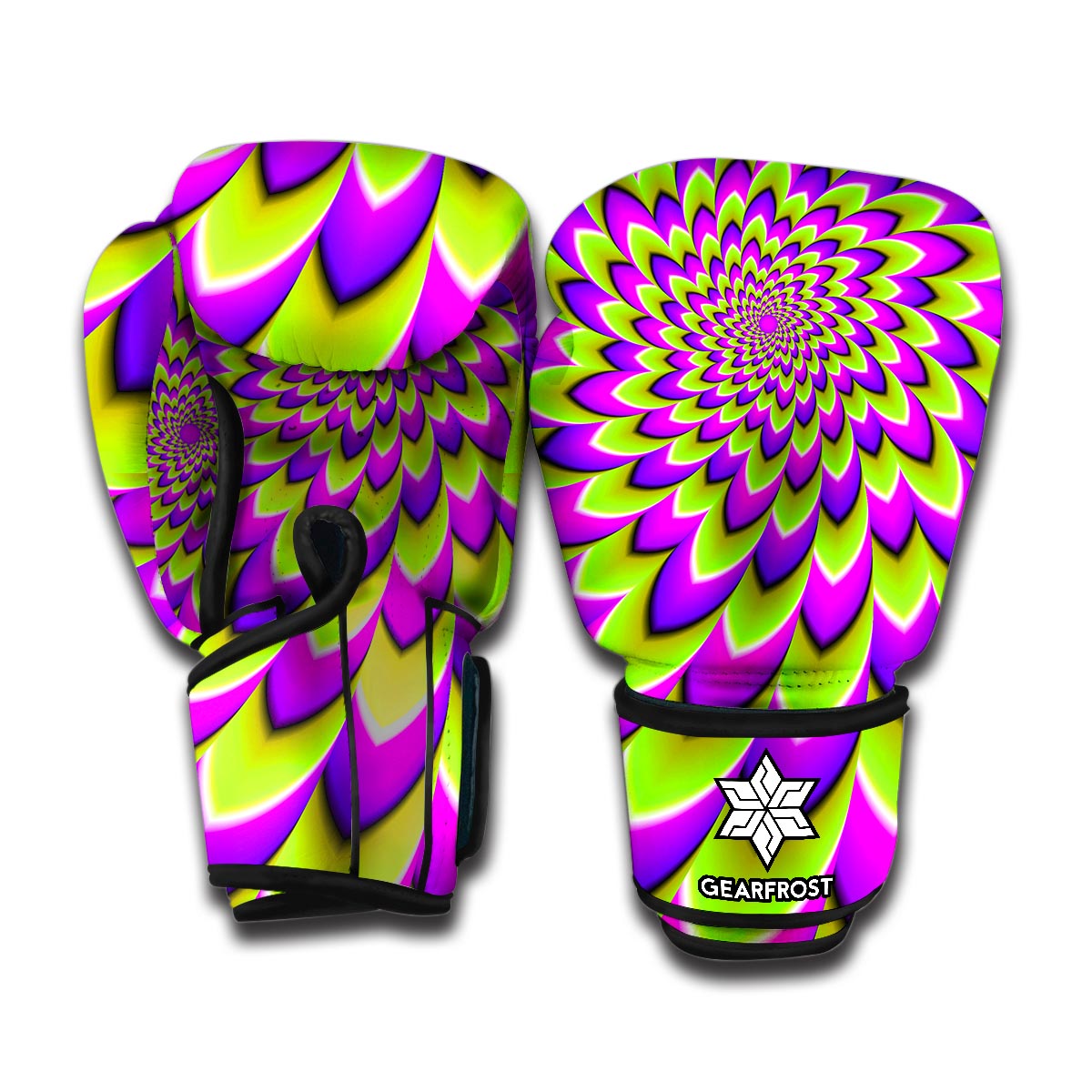 Green Expansion Moving Optical Illusion Boxing Gloves