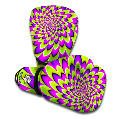 Green Expansion Moving Optical Illusion Boxing Gloves