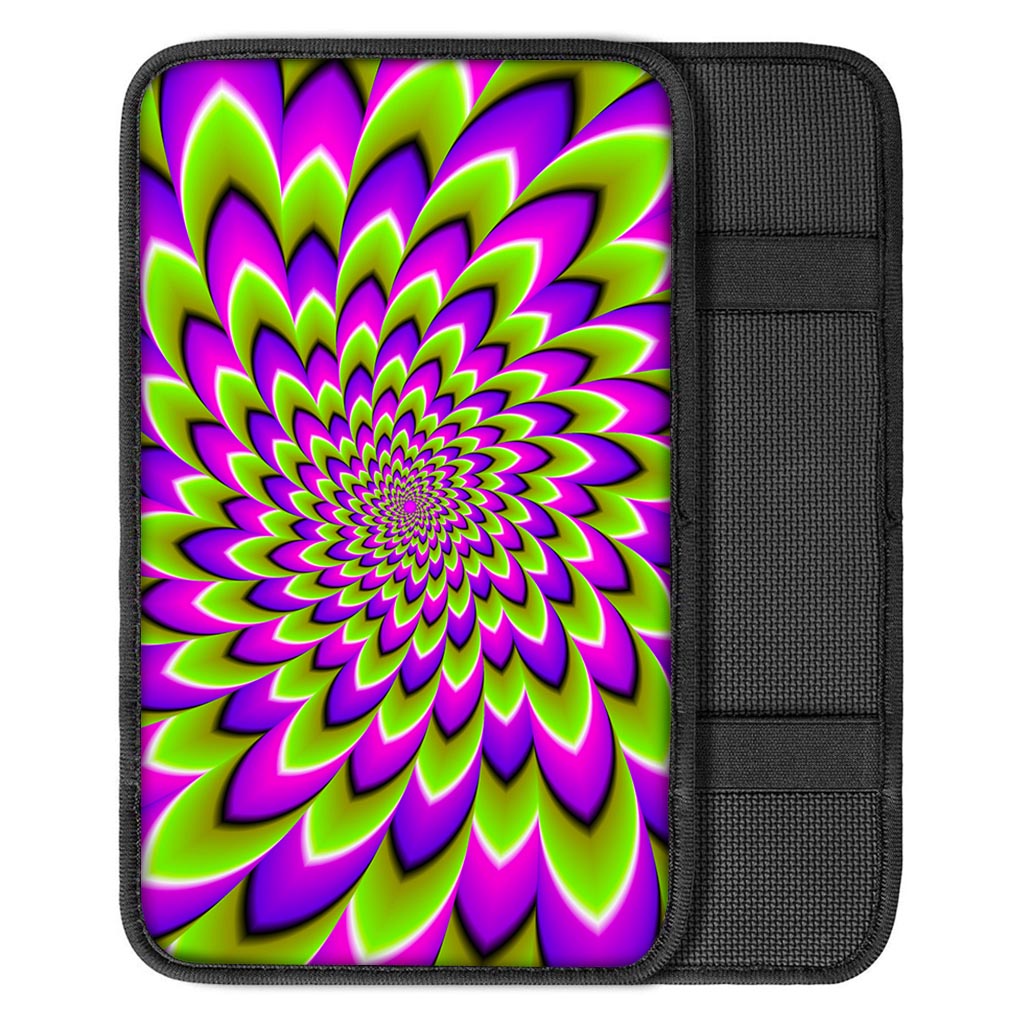 Green Expansion Moving Optical Illusion Car Center Console Cover