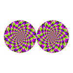 Green Expansion Moving Optical Illusion Car Coasters