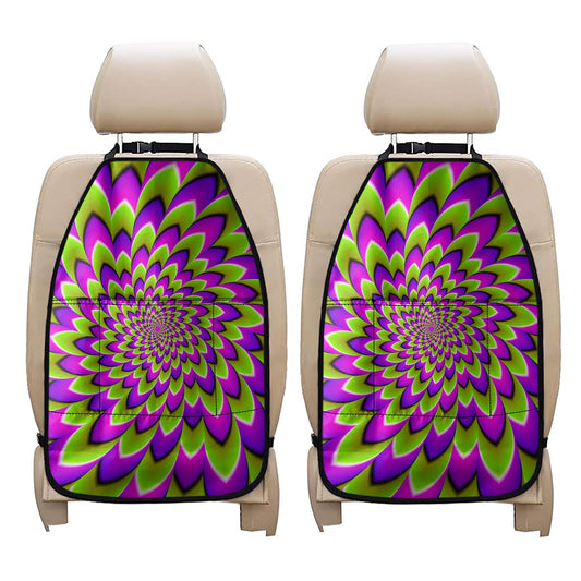 Green Expansion Moving Optical Illusion Car Seat Organizers