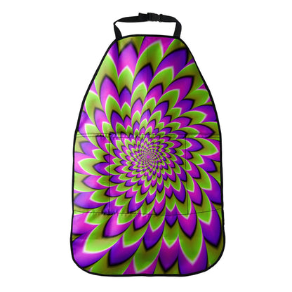 Green Expansion Moving Optical Illusion Car Seat Organizers