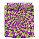 Green Expansion Moving Optical Illusion Duvet Cover Bedding Set