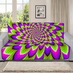 Green Expansion Moving Optical Illusion Futon Protector