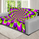 Green Expansion Moving Optical Illusion Futon Protector