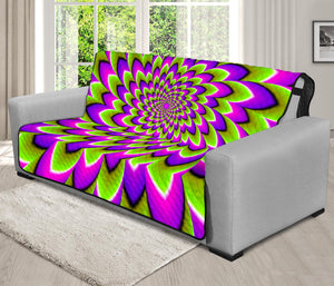 Green Expansion Moving Optical Illusion Futon Protector