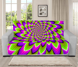 Green Expansion Moving Optical Illusion Futon Protector