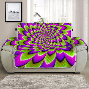 Green Expansion Moving Optical Illusion Half Sofa Protector