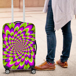 Green Expansion Moving Optical Illusion Luggage Cover GearFrost