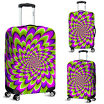Green Expansion Moving Optical Illusion Luggage Cover GearFrost