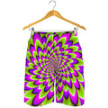 Green Expansion Moving Optical Illusion Men's Shorts
