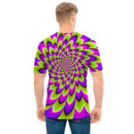 Green Expansion Moving Optical Illusion Men's T-Shirt