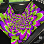 Green Expansion Moving Optical Illusion Pet Car Back Seat Cover