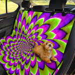 Green Expansion Moving Optical Illusion Pet Car Back Seat Cover