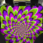 Green Expansion Moving Optical Illusion Pet Car Back Seat Cover