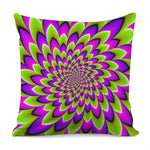 Green Expansion Moving Optical Illusion Pillow Cover