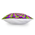 Green Expansion Moving Optical Illusion Pillow Cover