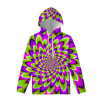 Green Expansion Moving Optical Illusion Pullover Hoodie