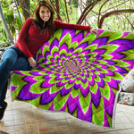 Green Expansion Moving Optical Illusion Quilt