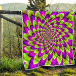 Green Expansion Moving Optical Illusion Quilt