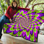 Green Expansion Moving Optical Illusion Quilt