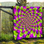 Green Expansion Moving Optical Illusion Quilt