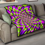 Green Expansion Moving Optical Illusion Quilt
