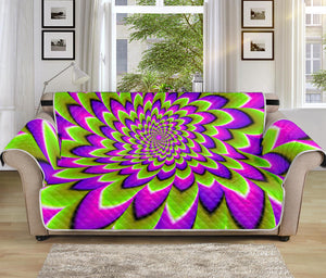 Green Expansion Moving Optical Illusion Sofa Protector