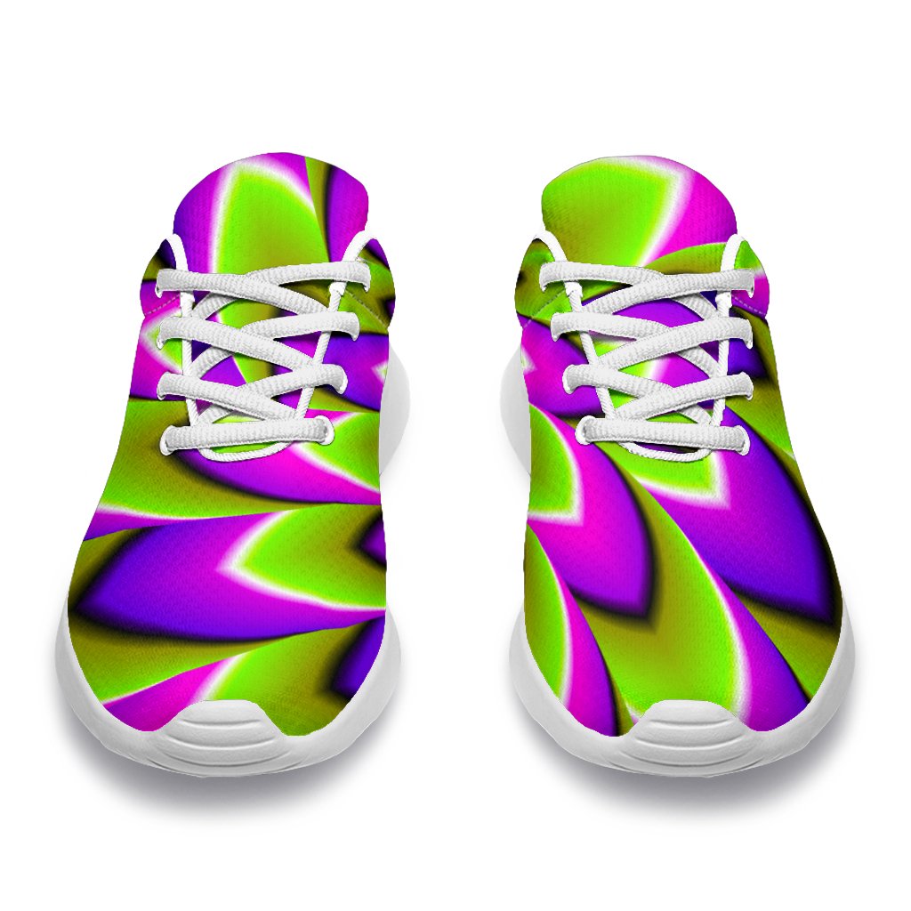 Green Expansion Moving Optical Illusion Sport Shoes GearFrost