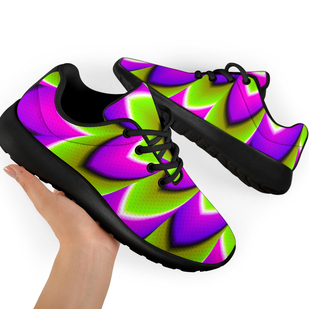 Green Expansion Moving Optical Illusion Sport Shoes GearFrost