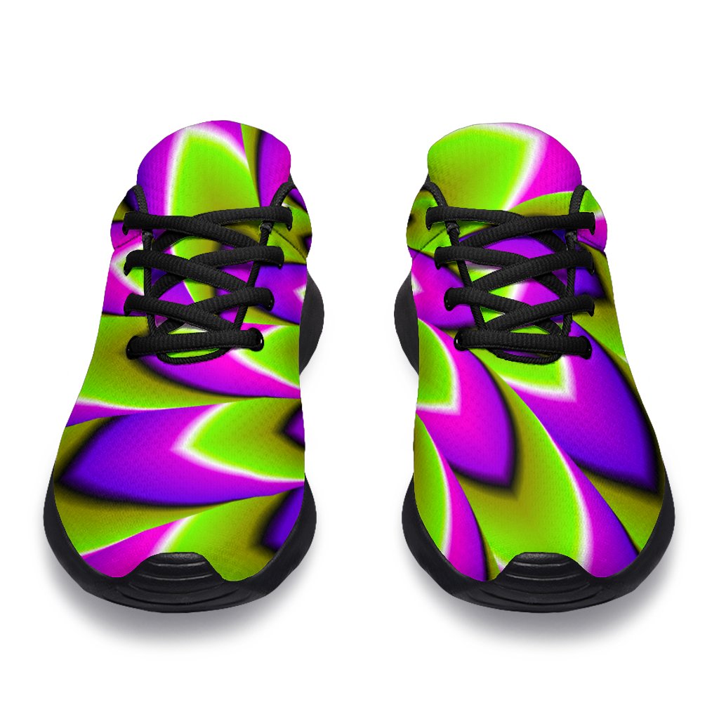 Green Expansion Moving Optical Illusion Sport Shoes GearFrost