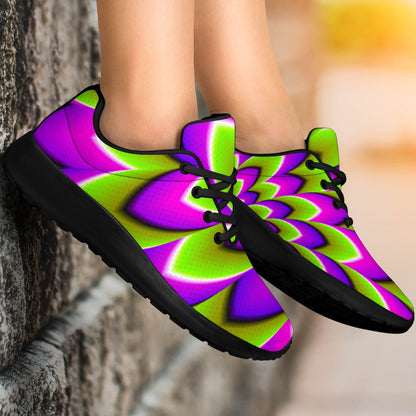 Green Expansion Moving Optical Illusion Sport Shoes GearFrost