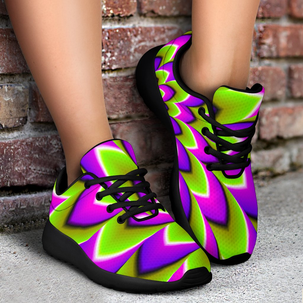 Green Expansion Moving Optical Illusion Sport Shoes GearFrost