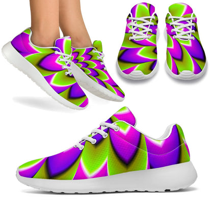 Green Expansion Moving Optical Illusion Sport Shoes GearFrost
