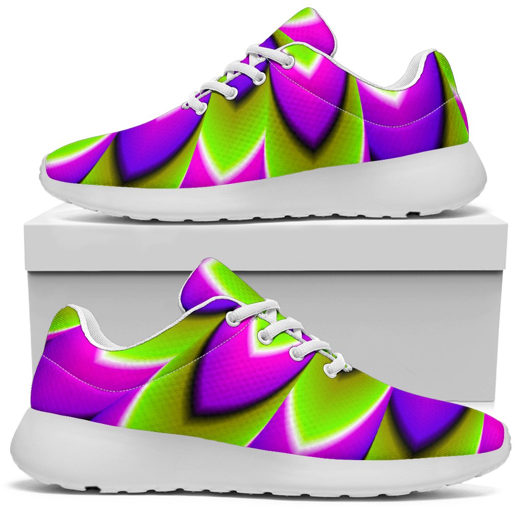 Green Expansion Moving Optical Illusion Sport Shoes GearFrost