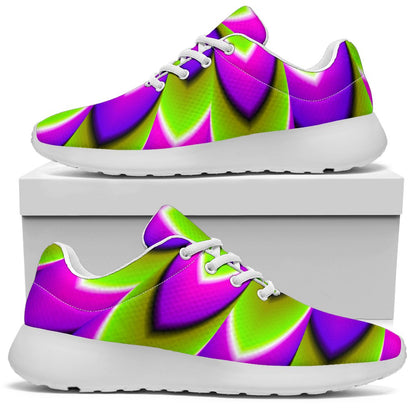 Green Expansion Moving Optical Illusion Sport Shoes GearFrost