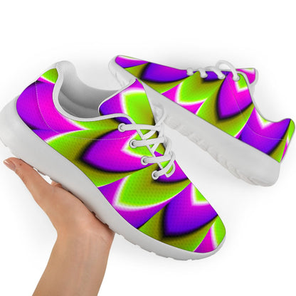 Green Expansion Moving Optical Illusion Sport Shoes GearFrost