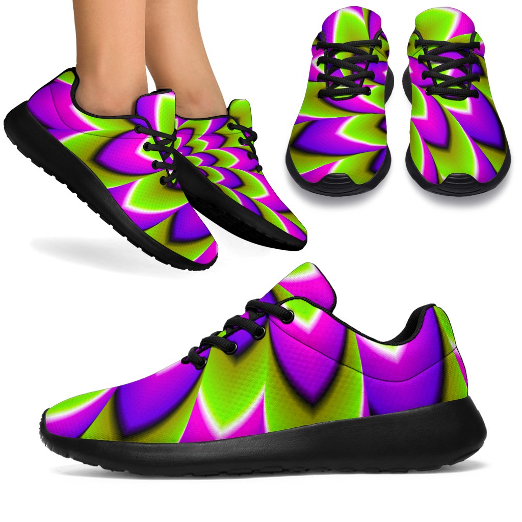Green Expansion Moving Optical Illusion Sport Shoes GearFrost