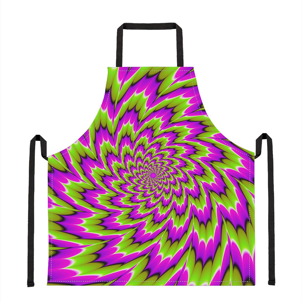 Green Explosion Moving Optical Illusion Apron