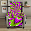 Green Explosion Moving Optical Illusion Armchair Protector