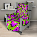 Green Explosion Moving Optical Illusion Armchair Protector