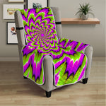 Green Explosion Moving Optical Illusion Armchair Protector