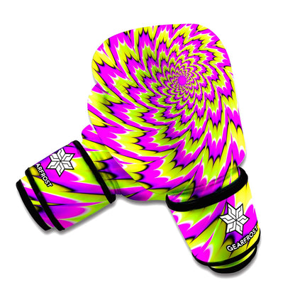 Green Explosion Moving Optical Illusion Boxing Gloves